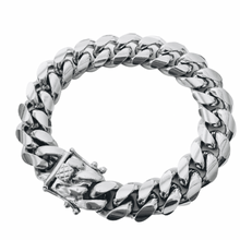 Load image into Gallery viewer, Arabella Cuban Link Bracelet- Silver