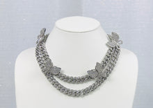 Load image into Gallery viewer, Butterfly Cuban Link Necklace - Silver