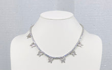 Load image into Gallery viewer, Butterfly Tennis Necklace - Silver