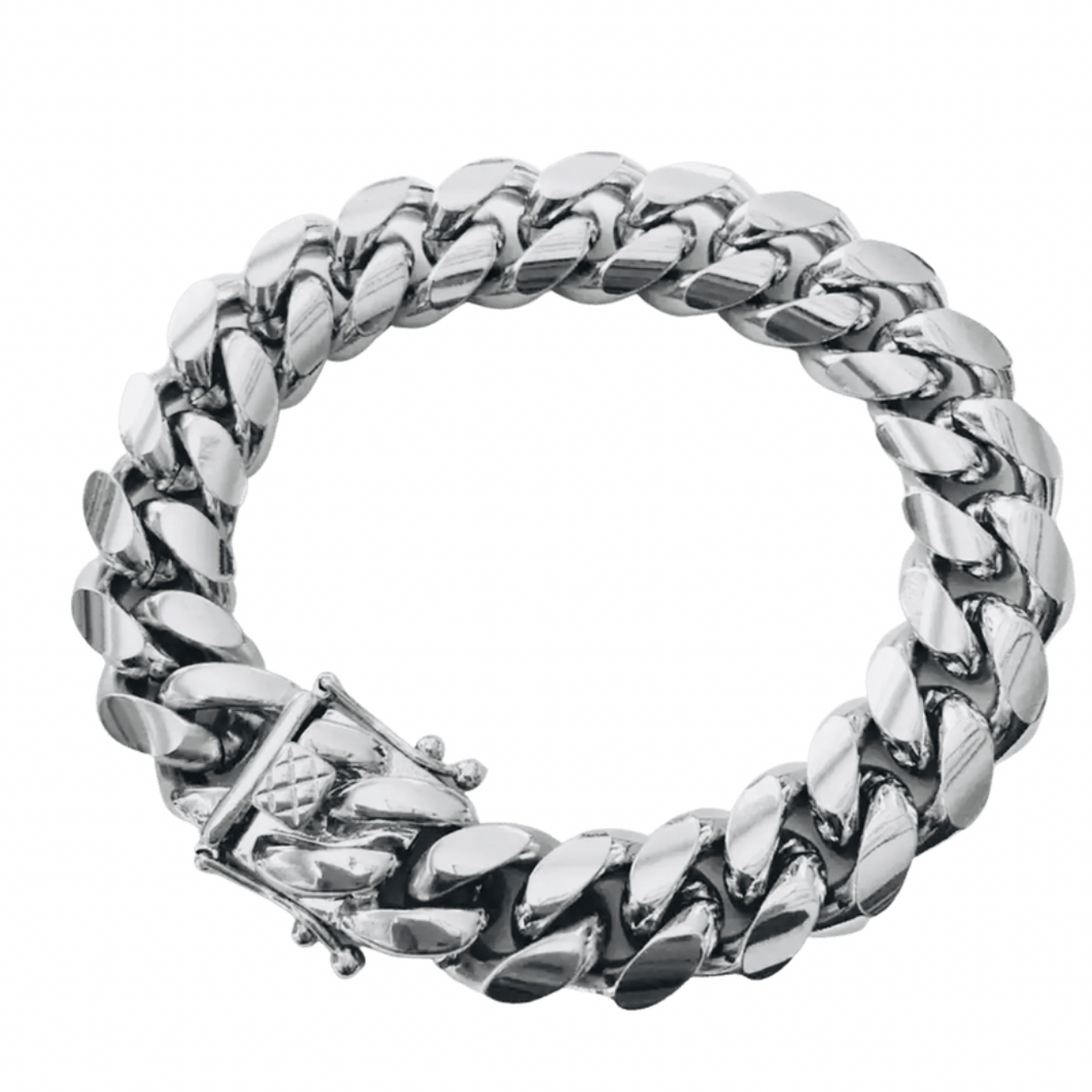 Arabella Cuban Link Bracelet- Silver