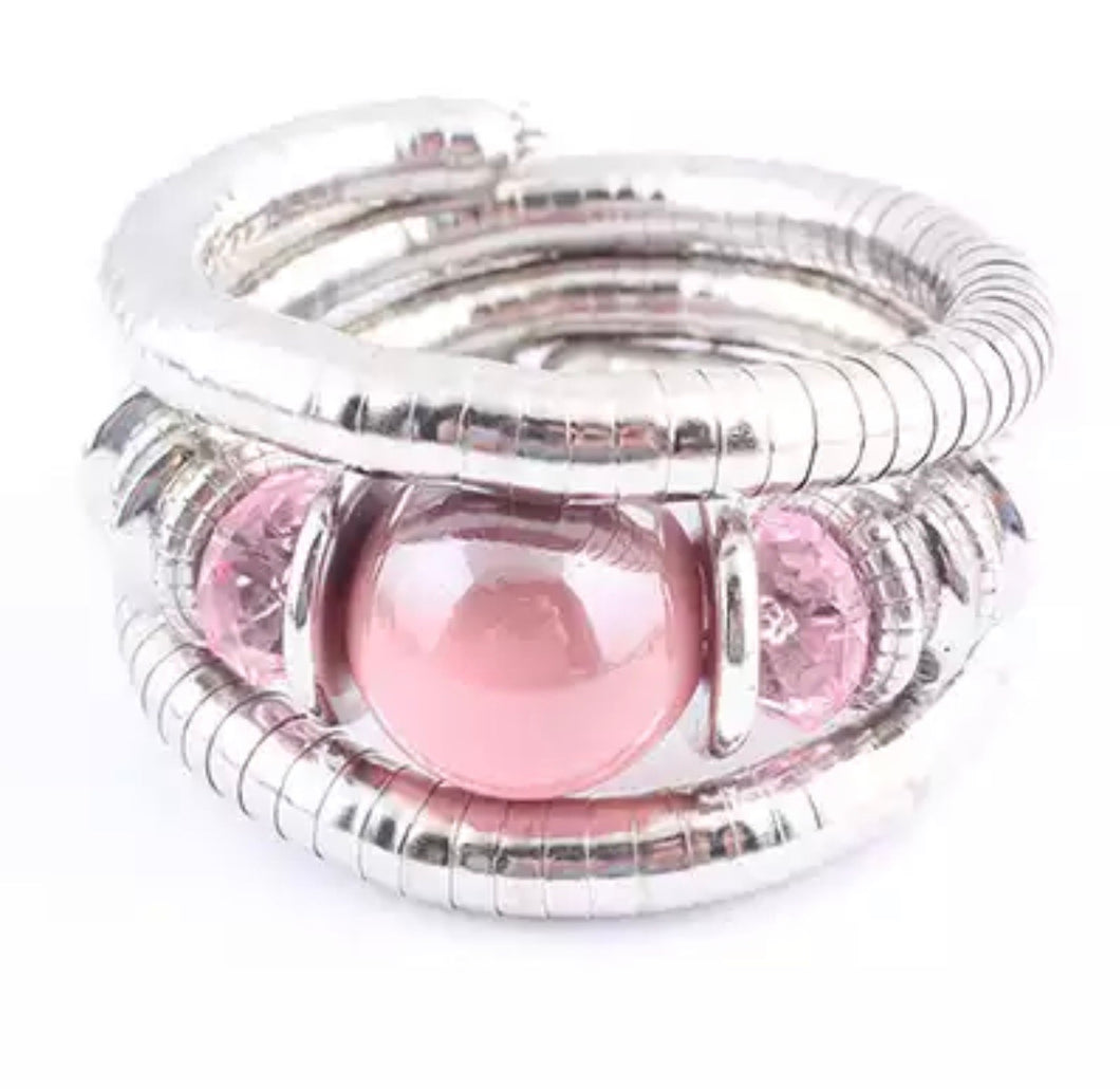 Nevaeh Wrap Bracelet - Smoky Pink