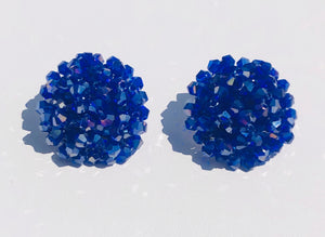 Kensington Glass Studs – Sapphire