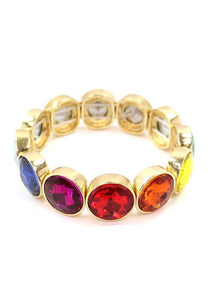 Multi Colored Gems Bracelet