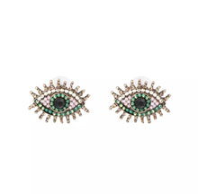 Load image into Gallery viewer, Eye See You Studs - Pink &amp; Green
