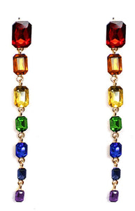Multi Colored Gems Earrings